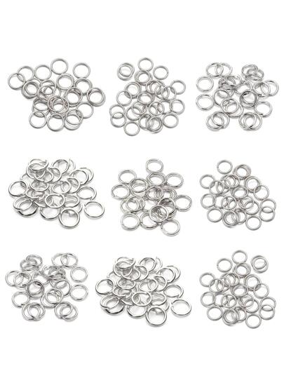 50-200Pcs/Set 3-20mm Open Jump Rings Single Loops Gold Color Split Rings Connectors For Jewelry Making Supplies DIY Accessory