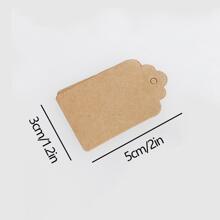 50pcs Solid Color Blank Clothing Tags - Khaki - View 2