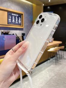 透明手机壳带挂绳，国际版，非国内版 - 無色 - 查看 4