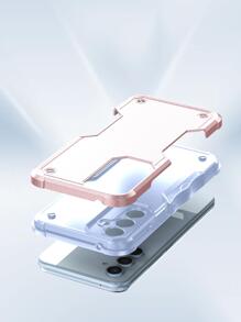 Ốp điện thoại chống rơi bằng nhựa PC phối màu, phiên bản quốc tế, không phải phiên bản nội địa. - Hoa hồng vàng - Xem 9