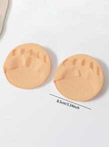 Forefoot Socks, 1Pair Portable Open Toe Sock Polyamide Pink Professional Foot Cushion Sandal Socks Half Socks - Apricot - View 3