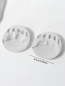 前足襪，1雙便攜式露趾襪聚酰胺粉色專業腳墊涼鞋襪半襪 - 灰色 - 查看 3