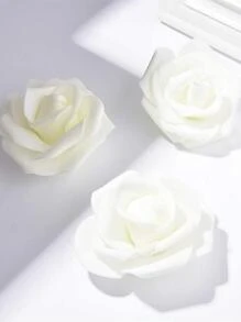 20 cái Nhiều màu Bọt Hoa hồng Hoa đầu Hoa hồng nhân tạo Bó hoa Thủ công Lễ cưới Nhà  Đồ trang trí Lễ hội Buổi tiệc Sổ lưu niệm - trắng - Xem 5