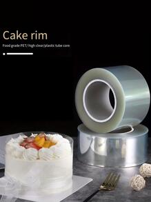 1pc PET Cake Rim, Minimalist Clear Cake Surrounding For Baking - Clear - View 1