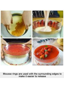 1pc PET Cake Rim, Minimalist Clear Cake Surrounding For Baking - Clear - View 6