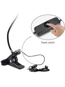 WeiXuan 1 pieza flexible Clip Lámpara de escritorio - Blanco - Ver 5