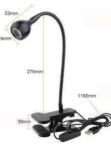 WeiXuan 1 pieza flexible Clip Lámpara de escritorio - Blanco - Ver 7