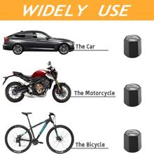 4入組美式旗汽車輪胎閥門莖,防銹密封通用閥門莖適用於汽車,自行車,卡車和摩托車,車輪&輪胎 - 紅色 - 查看 4