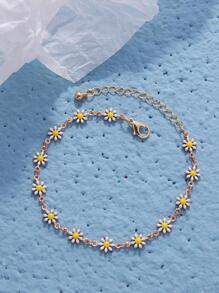 Vòng tay liên kết chuỗi Daisy cho phong cách nghỉ hè - Vàng - Xem 3