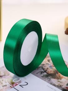 1 cuộn Ruy băng gói quà màu trơn - màu xanh lá - Xem 1