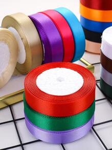 1 cuộn Ruy băng gói quà màu trơn - màu xanh lá - Xem 6