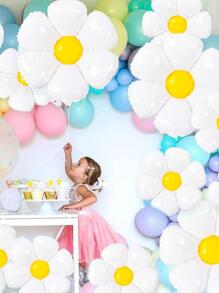 5/12 件雏菊花铝箔气球套装，用于时尚派对装饰雏菊主题生日派对婚礼雏菊气球装饰照片道具氦气球， - 彩色 - 查看 8