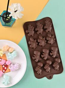 1pc 12 In 1 Dinosaur Chocolate Molds, Silicone Mold For Fondant, Candy & Cake Baking - Coffee Brown - View 5