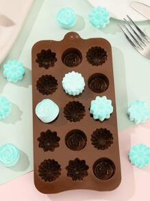 1入組花朵設計糖果模具 - 咖啡棕 - 查看 6