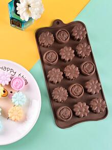 1入組花朵設計糖果模具 - 咖啡棕 - 查看 8