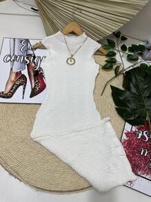 Women Sweater Skirts - trắng - Xem 1