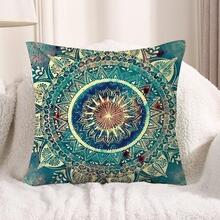 1 Mandala In Đệm Không Chất Độn, Vải Hiện Đại Trang Trí Ném Gối Cho Gia Đình - Màu Hồng baby - Xem 3