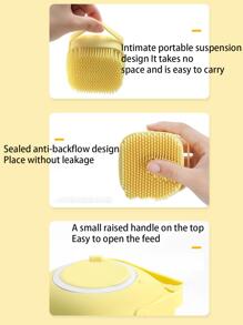 1 pieza Masaje Cepillo para aplicar champú - Azul - Ver 5