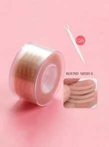 便攜式雙眼皮貼，600入組橡膠專業化妝雙眼皮膠帶 - 灰色 - 查看 6