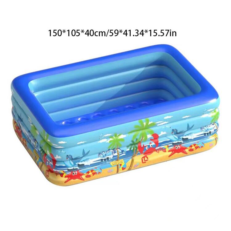 1 pieza delfín con con patrón de cangrejo inflable piscina - Multicolor - Ver 4