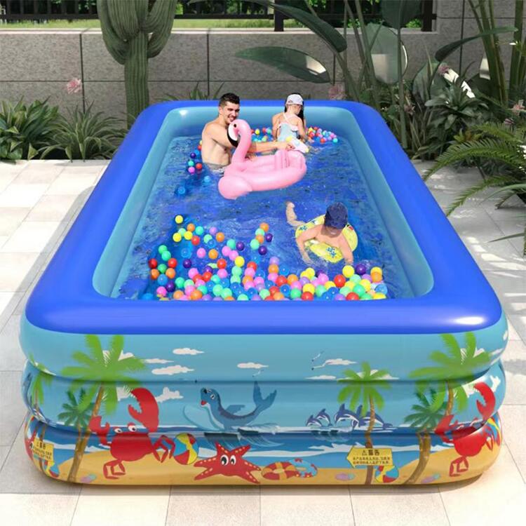1 pieza delfín con con patrón de cangrejo inflable piscina - Multicolor - Ver 3