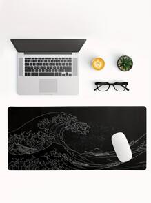 Tấm lót chuột cao su họa tiết sóng - màu đen - Xem 4
