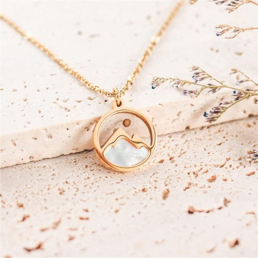 Mustard Seed Mountains Pendant Necklace Faith Jewelry Move Mountains Necklace Christian Faith Jewelry Gift - Rose Gold - View 1