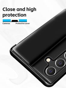 Flip Cover Spiegel Serie Ledertasche zum Muttertag, kompatibel mit Modellen wie 11/12/13/14/15 Pro Max, Redmi Note 13/12, Galaxy, S22/S23/S24u/A14/A24/A34/A35/A54/A55