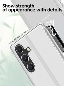 Flip Leather Mirror Case Compatible With Apple Iphone 11/12/13/14/15promax, Xiaomi, Redmi Note 13/12, Samsung Galaxy S22/S23/S24u/A14/A24/A34/A35/A54/A55 Etc. - Silver - View 4