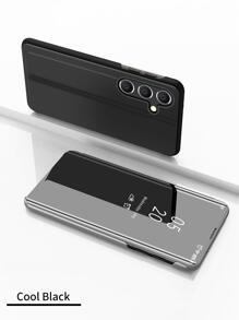 Flip Cover Spiegel Serie Ledertasche zum Muttertag, kompatibel mit Modellen wie 11/12/13/14/15 Pro Max, Redmi Note 13/12, Galaxy, S22/S23/S24u/A14/A24/A34/A35/A54/A55