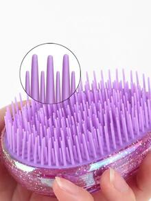1pc Women Glitter Fashionable Hair Comb For Daily Life