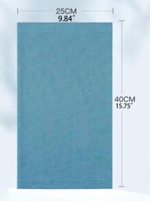 1 pieza Toalla de deporte unicolor - Azul - Ver 3