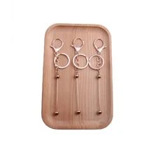 長款關於14.5cm小龍蝦鑰匙圈條形鑰匙圈吊墜2入組適用於首飾類 - 玫瑰金 - 查看 1