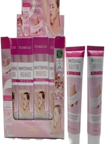 Crema aclaradora de la piel íntima de primera calidad - Fórmula totalmente natural para blanquear zonas íntimas y sensibles - Corrector natural de manchas oscuras en partes íntimas, axilas, codos y rodillas - Beis - Ver 1