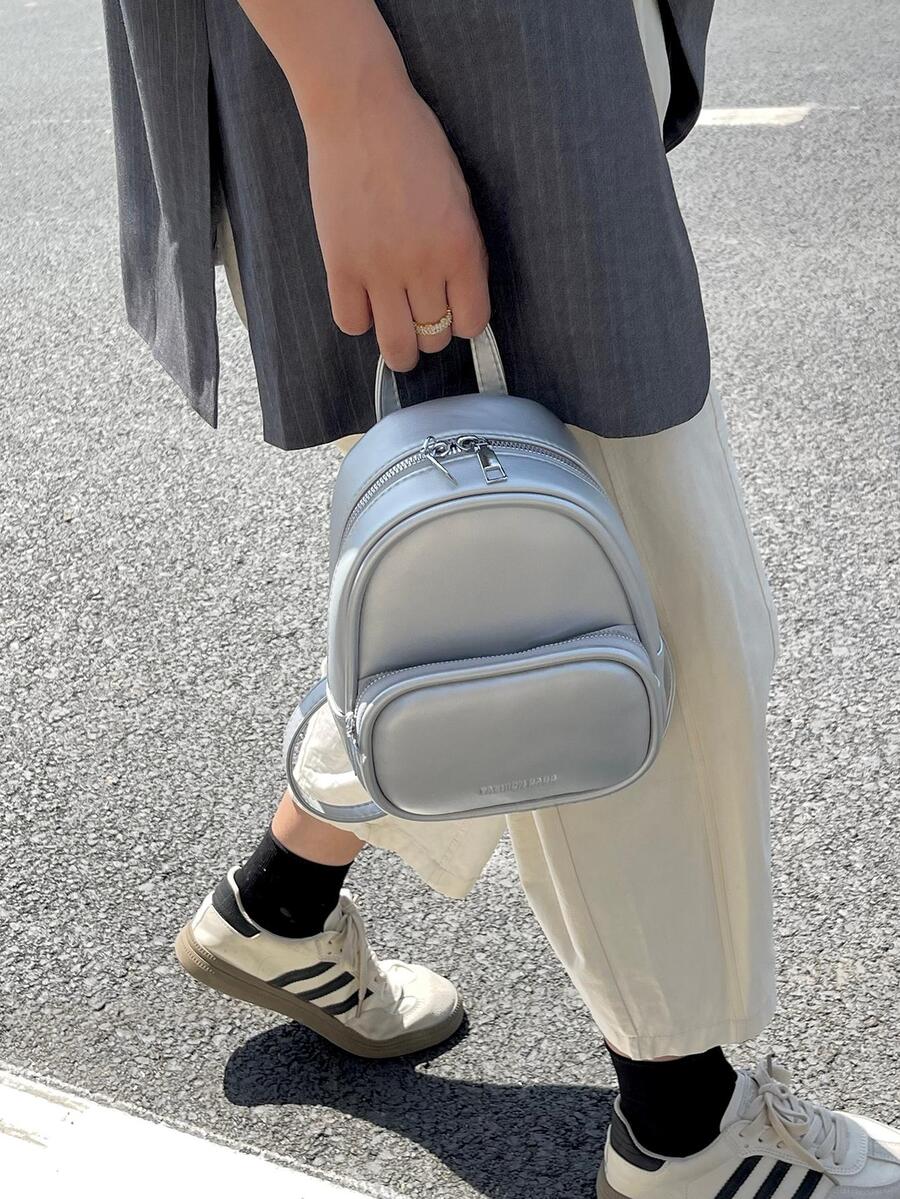 Casual Kids' Backpack - Silver - View 1