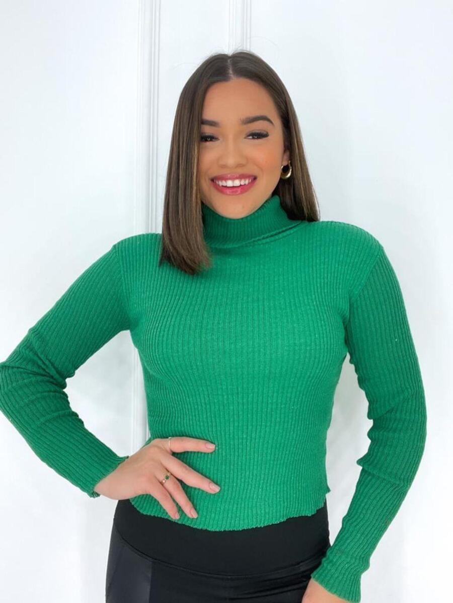 Women Sweaters - Army Green - View 1