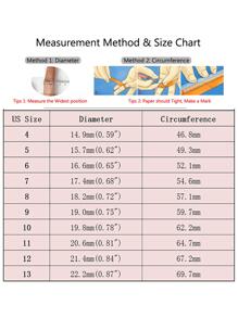 1入不鏽鋼高光銀色旋轉戒指,刻有「永不放棄」及空心設計,舒緩焦慮 - 銀色 - 查看 6