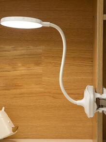 1 pieza ABS Libro modernista blanco ajustable Luz de lectura con abrazadera para dormitorio - Blanco - Ver 4