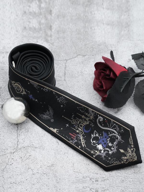 قطعة واحدة ربطة عنق شكل قطة كارتونية عصرية للجنسين، للاستخدام اليومي والأعياد والديكور والشوارع والمدارس