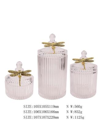 1入組蜻蜓細節辦公桌收納盒帶蓋