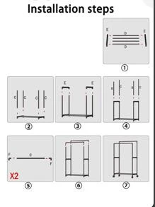 WHICHLIFE Móc treo quần áo có thể tháo rời đa chức năng 1 cái - màu đen - Xem 6