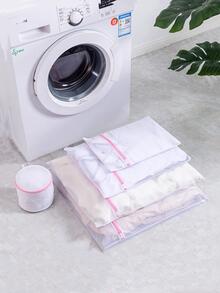 1入組衣服形狀防變形洗衣網袋 - 白色 - 查看 4