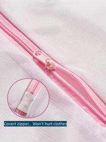 1入組衣服形狀防變形洗衣網袋 - 白色 - 查看 2