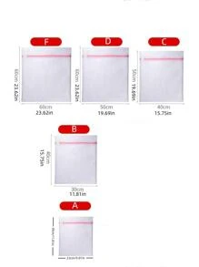 1入組衣服形狀防變形洗衣網袋 - 白色 - 查看 3