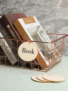 10包圓木標籤木頭界適用於工藝木頭未完成圓形界帶洞空白木光碟裝飾物懸掛標籤和記號筆適合婚禮裝飾DIY標籤 - 杏色 - 查看 4