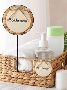 10包圓木標籤木頭界適用於工藝木頭未完成圓形界帶洞空白木光碟裝飾物懸掛標籤和記號筆適合婚禮裝飾DIY標籤 - 杏色 - 查看 5