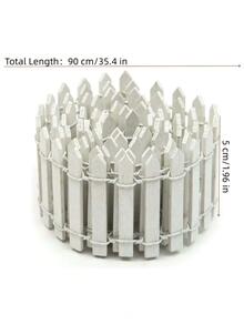 1 pieza Decoración valla diseño jardín - Blanco - Ver 4