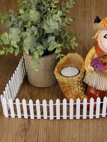 1 pieza Decoración valla diseño jardín - Blanco - Ver 3