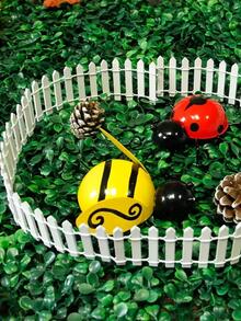 1 pieza Decoración valla diseño jardín - Blanco - Ver 7