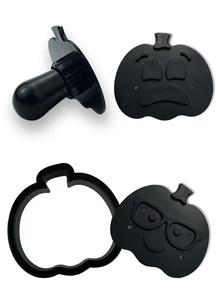 5pcs Halloween Pumpkin Shaped Cookie Cutter - Black - View 4